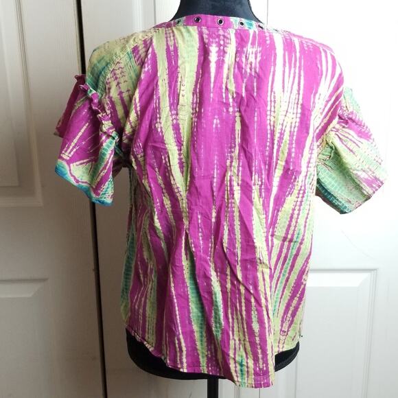 COPY - Rebecca Minkoff top size small colorful v … - Picture 6 of 8